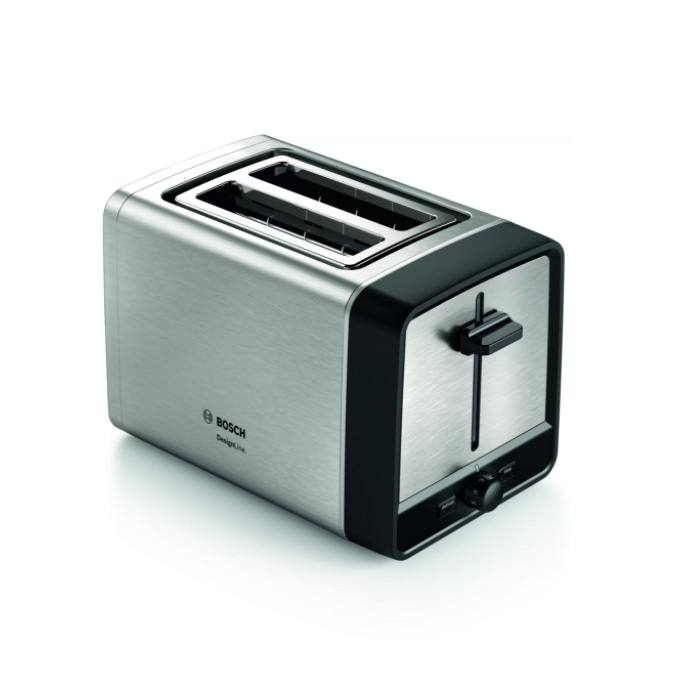 фото Тостер bosch designline tat5p420 silver/black