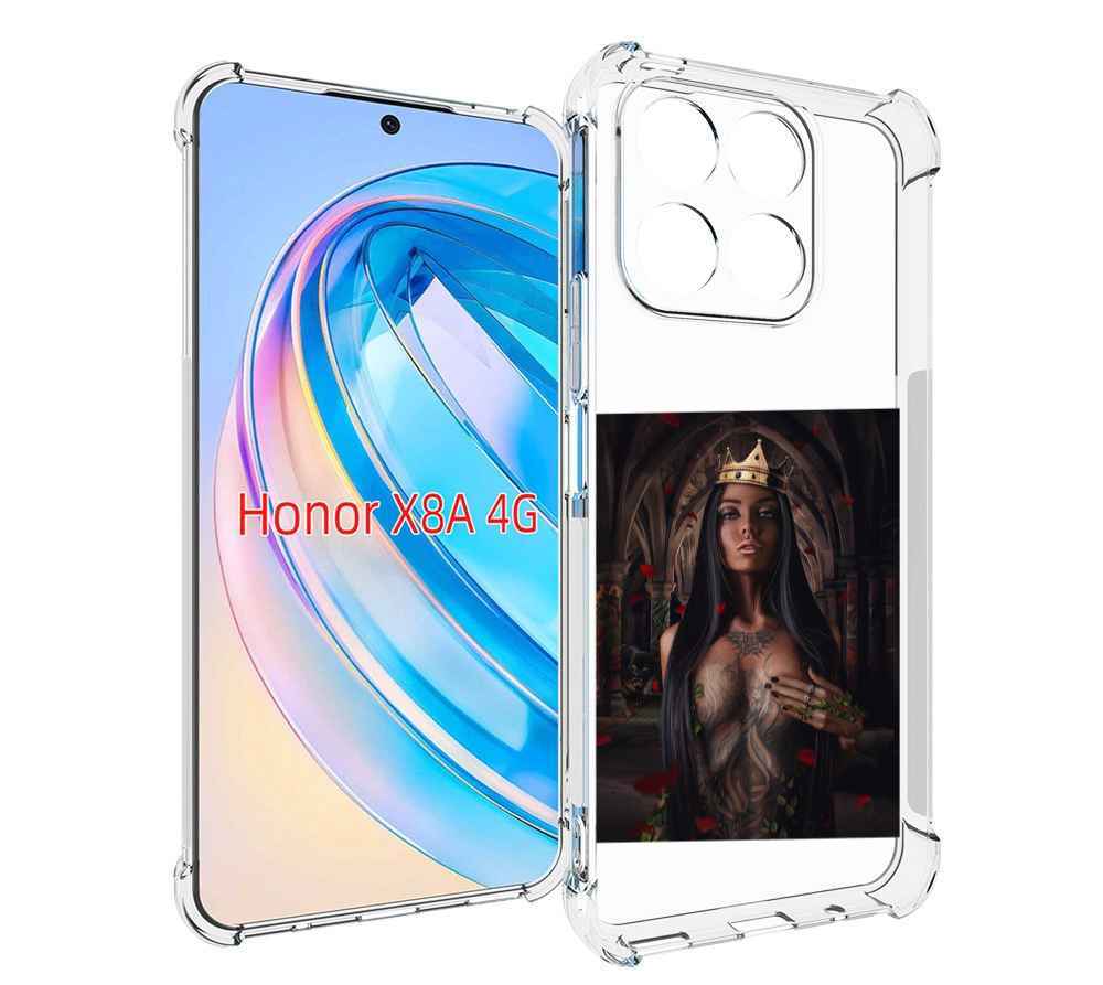 

Чехол MyPads багровый-пик для Honor X8a, Tocco