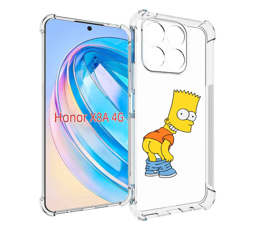 

Чехол MyPads барт-симпсон-довольный для Honor X8a, Tocco