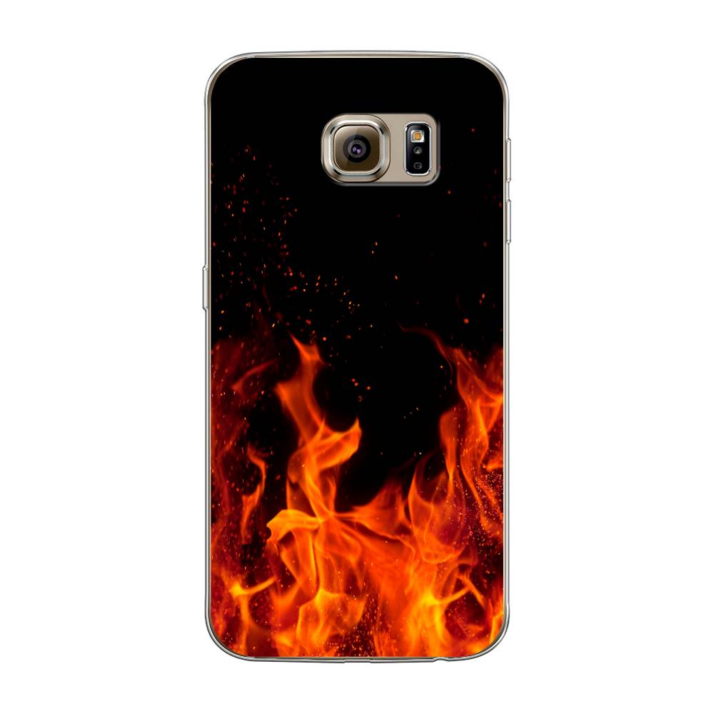 

Чехол Awog на Samsung Galaxy S6 "Все в огне", Оранжевый;черный, 24350-4