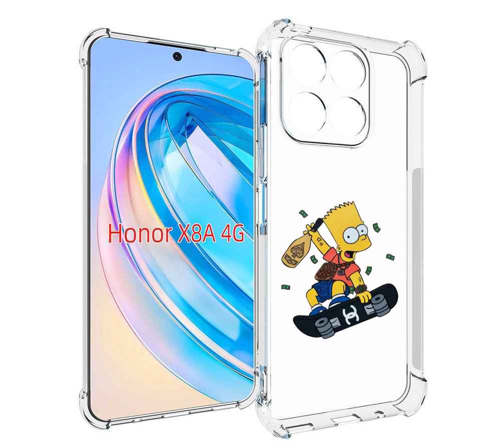 

Чехол MyPads барт-скейтер детский для Honor X8a, Tocco