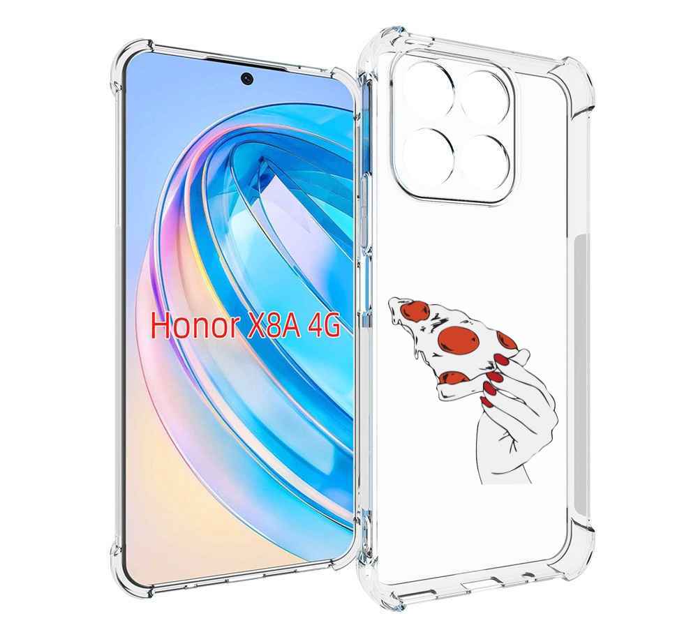 

Чехол MyPads белая-пицца для Honor X8a, Tocco