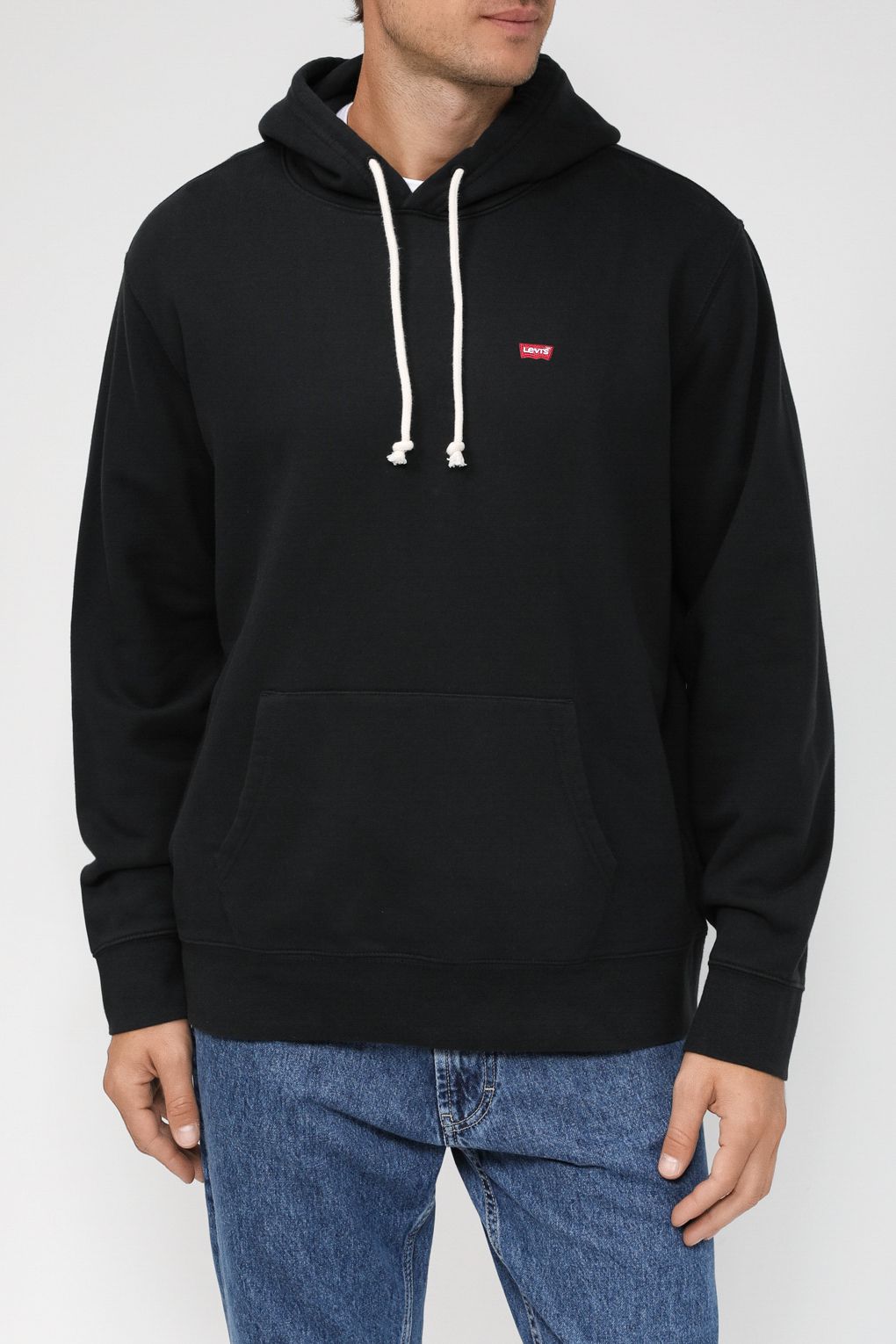 

Худи мужское Levi's 3458100010 черное 2XL, Черный, 3458100010