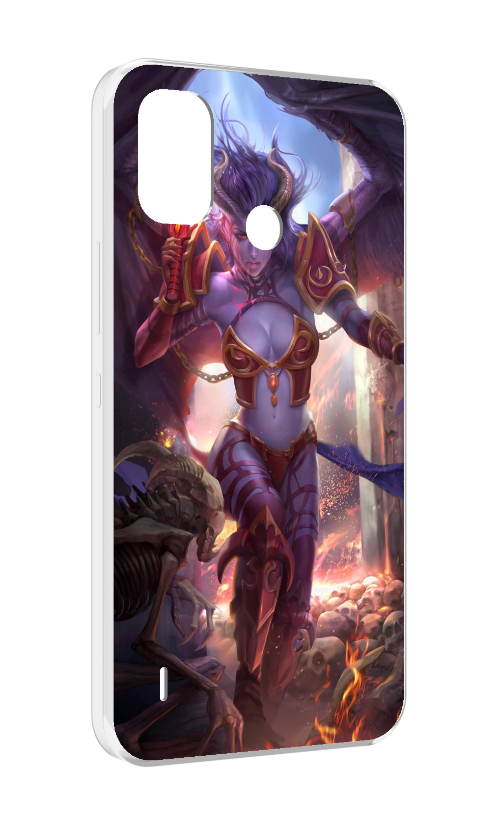 

Чехол MyPads queen of pain dota 2 для Itel A48, Прозрачный, Tocco