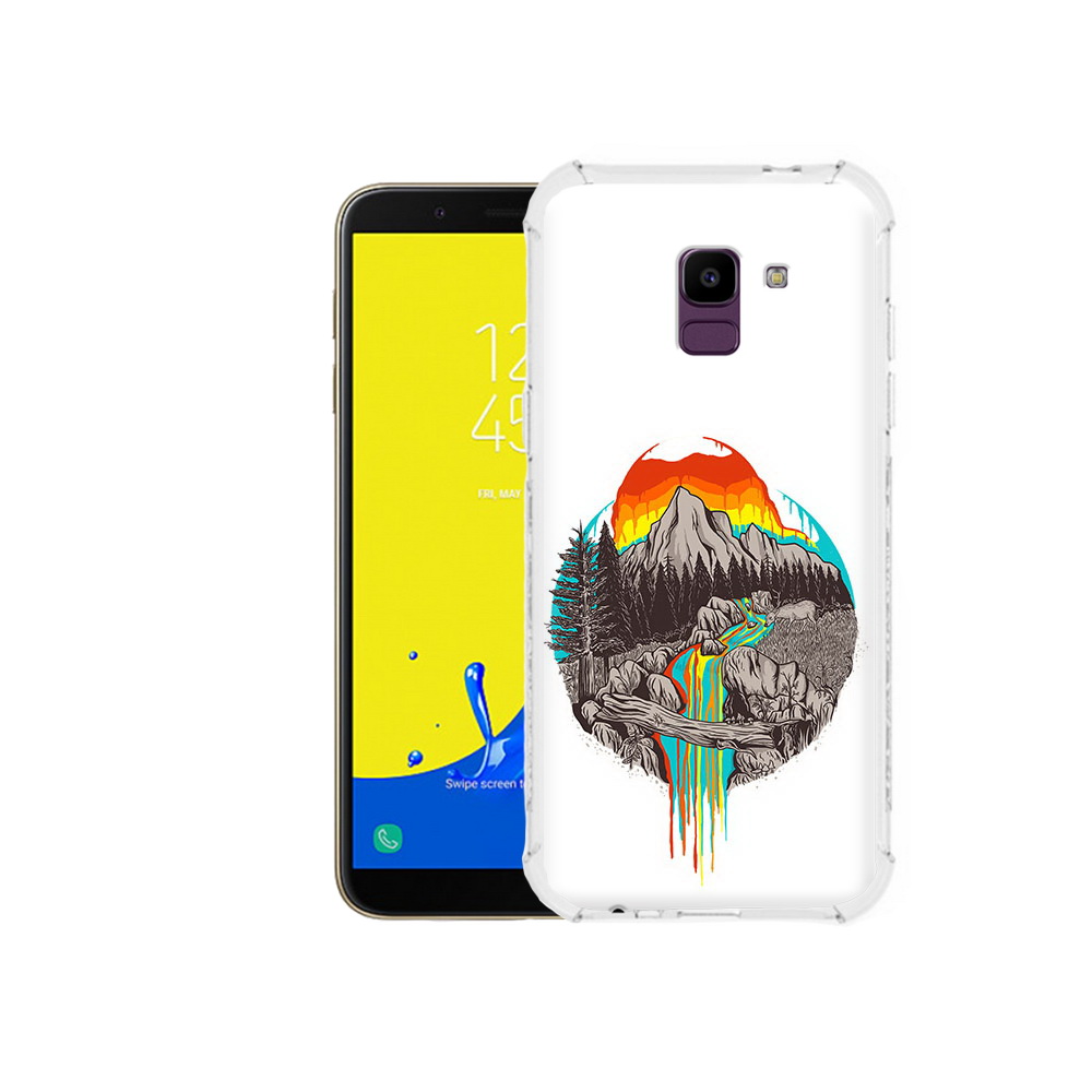 

Чехол MyPads Tocco для Samsung Galaxy J6 (2018) Радужный водопад, Прозрачный, Tocco