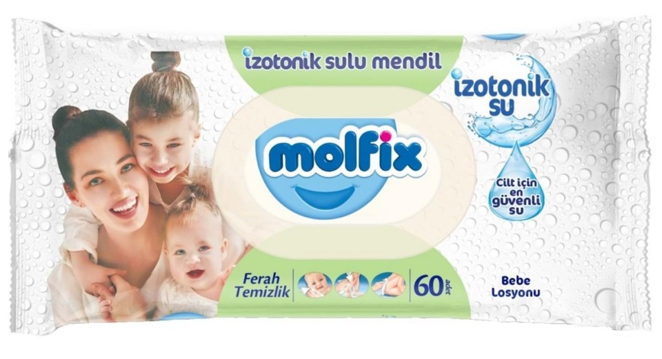 

Влажные салфетки molfix Fresh Clean с изотонической водой, 60 шт 855100