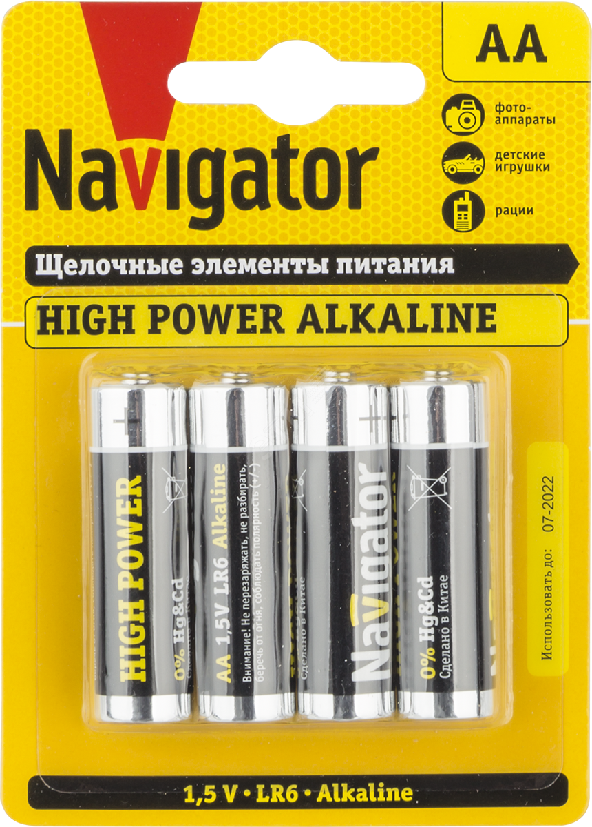 Батарея Navigator NBT-NE-LR6-BP4