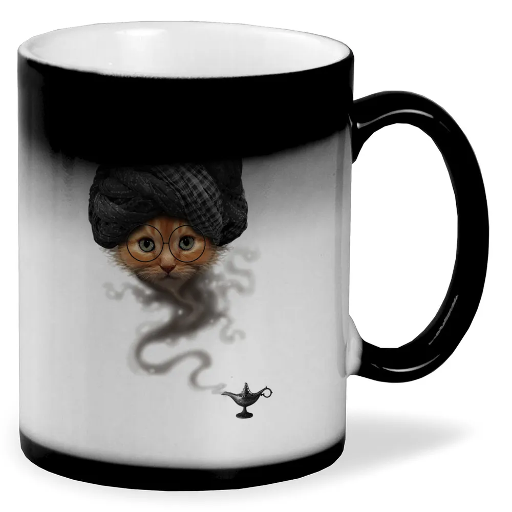 

Кружка CoolPodarok Котёнок джин лампа