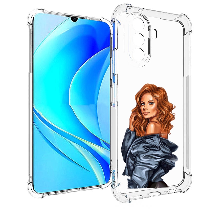 

Чехол MyPads Рыжая-девушка женский для Huawei Nova Y70 / Nova Y70 Plus (MGA-LX9N), Прозрачный, Tocco