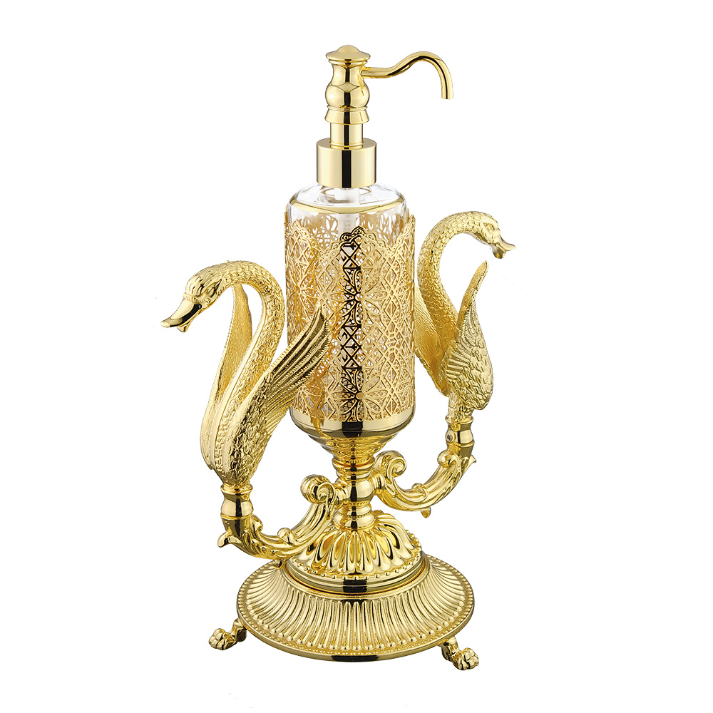 Дозатор для жидкого мыла настольный декор золото Migliore Luxor 26220