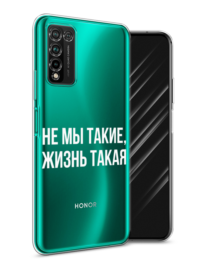 

Чехол Awog на Honor 10X Lite "Не мы такие, жизнь такая", Прозрачный;белый;бежевый, 6104650-6
