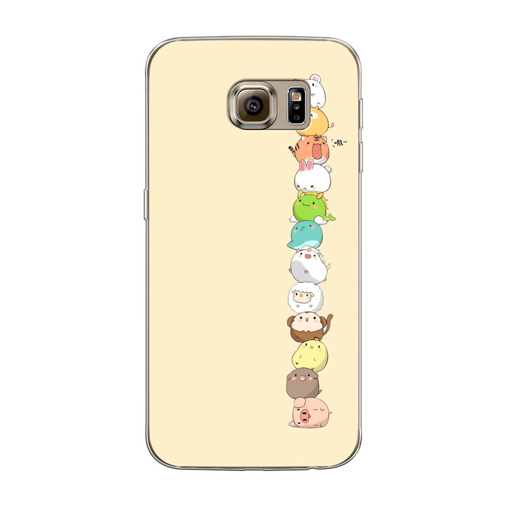 

Чехол Awog на Samsung Galaxy S6 "Питомцы Чиби", Желтый, 24350-2