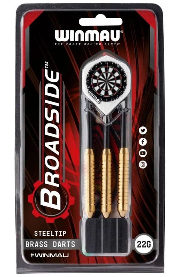 Дротики Winmau Broadside Brass steel tip 22gr 1999₽