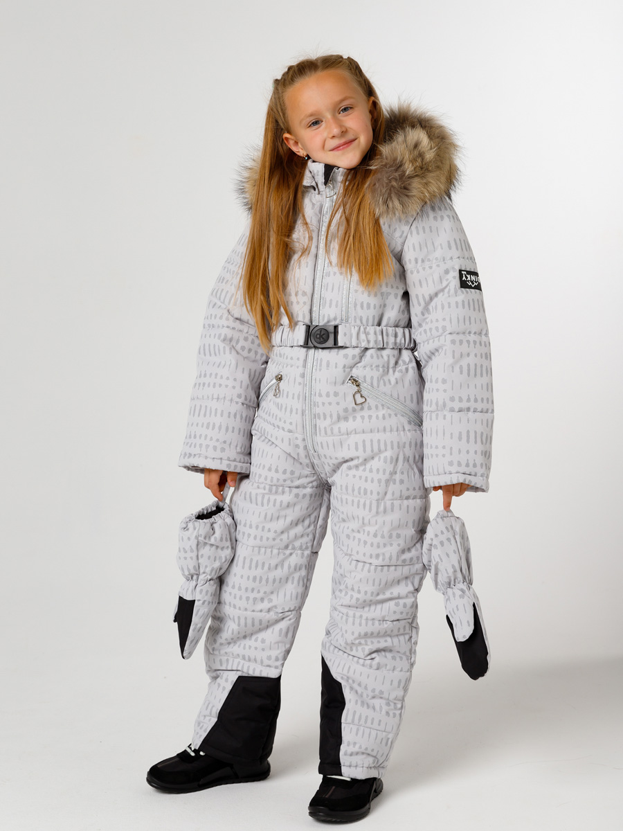 Комбинезон детский Dinky Kids Лайт, Серый, 104 джинсы для мальчика gloria jeans bjn016090 серый серый лайт 8 10л 140