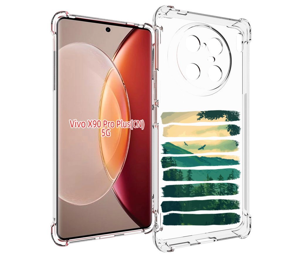 

Чехол MyPads Лесная чаща для Vivo X90 Pro Plus, Прозрачный, Tocco