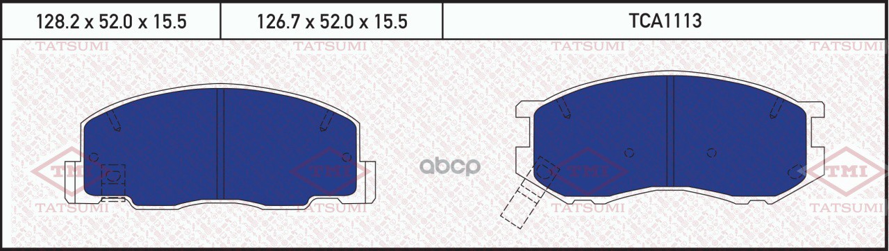 

Тормозные колодки Tatsumi передние дисковые tca1113