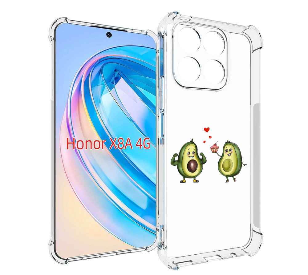 

Чехол MyPads влюбленные-авокадо для Honor X8a, Tocco