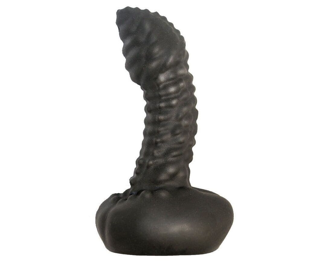 Чёрный плаг-массажёр для простаты 7,2 см