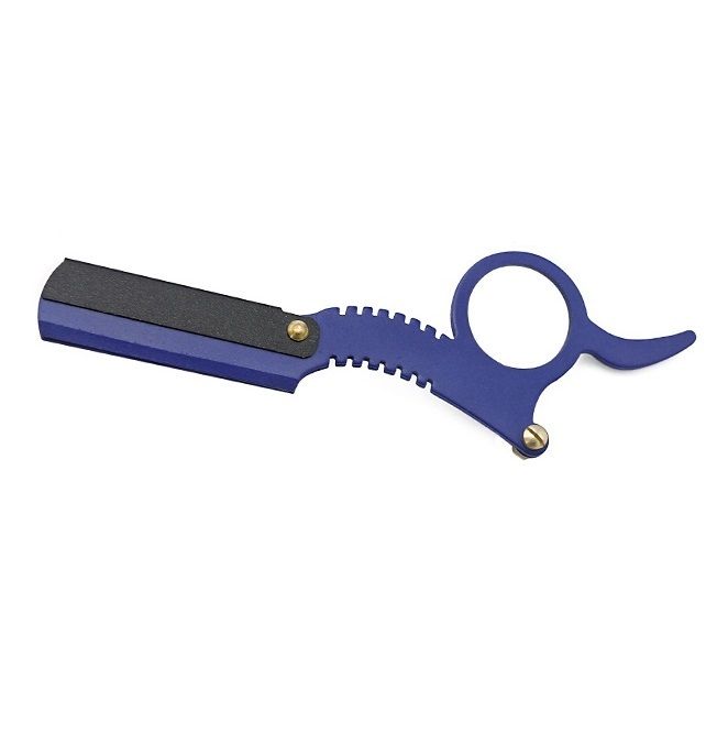 

Бритва шаветт Синяя Cronier Professional Shaving Razor Barber Purple
