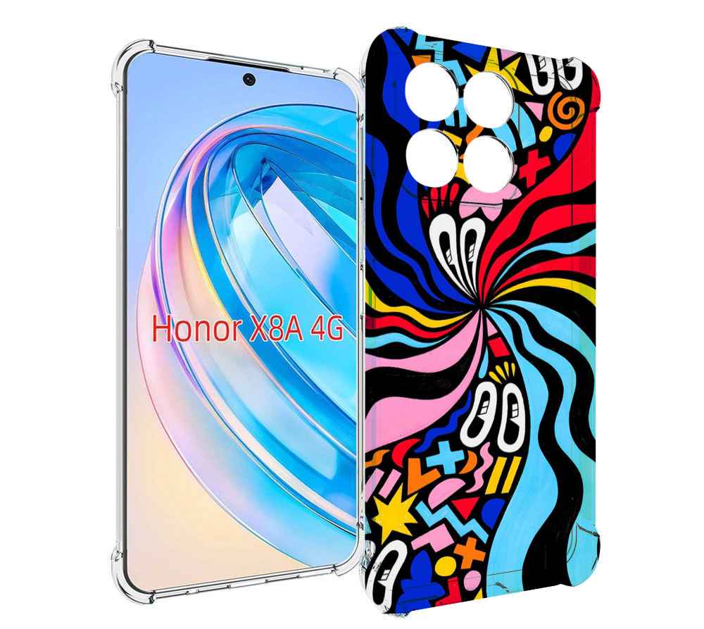 

Чехол MyPads волнистая-абстракция для Honor X8a, Tocco