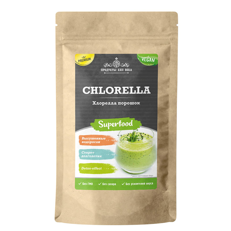 

Хлорелла Продукты XXII века Chlorella Premium порошок 100 г