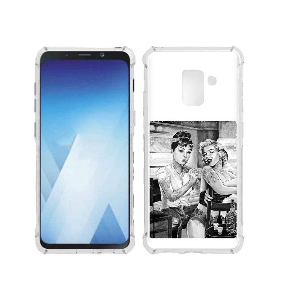 

Чехол MyPads Tocco для Samsung Galaxy A5 (2018) тату мастер (PT95317.573.637), Прозрачный, Tocco