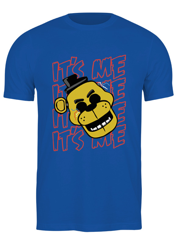 

Футболка мужская Printio Пять ночей у фредди синяя XL, Синий, Пять ночей у фредди