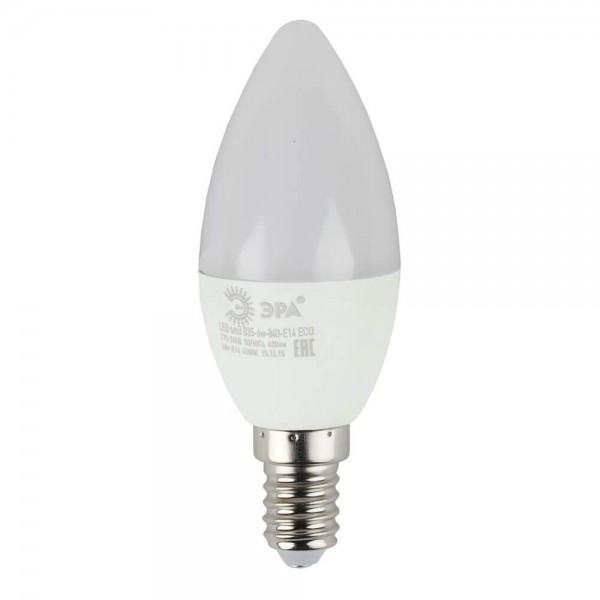 фото Лампа эра eco led b35-6w-827-e14