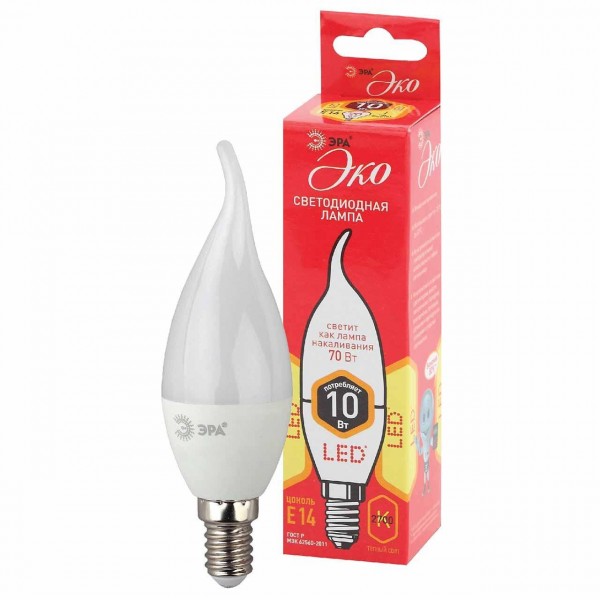 фото Лампа эра eco led bxs-10w-827-e14