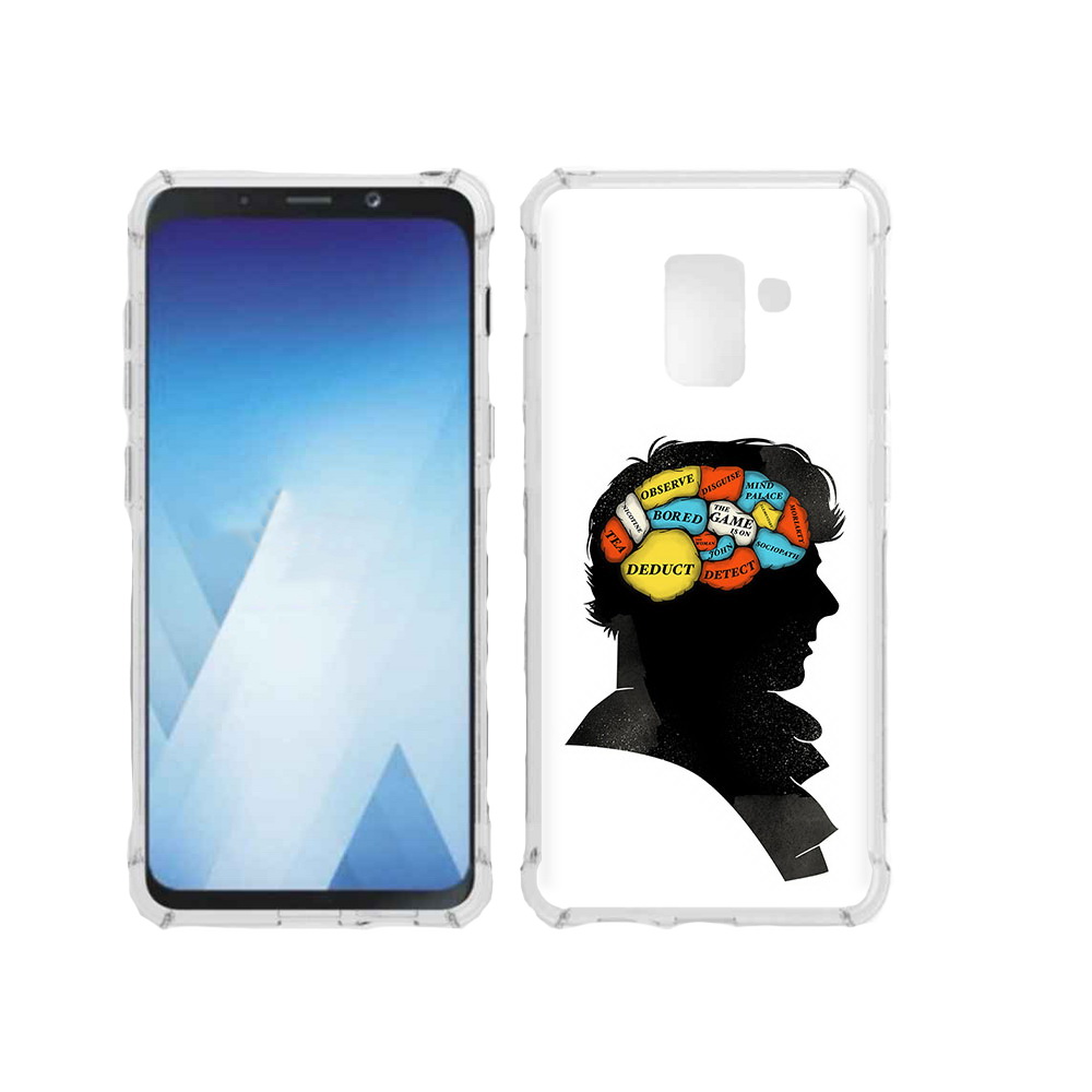 Чехол MyPads Tocco для Samsung Galaxy A5 (2018) темный рисунок (PT95317.573.640)
