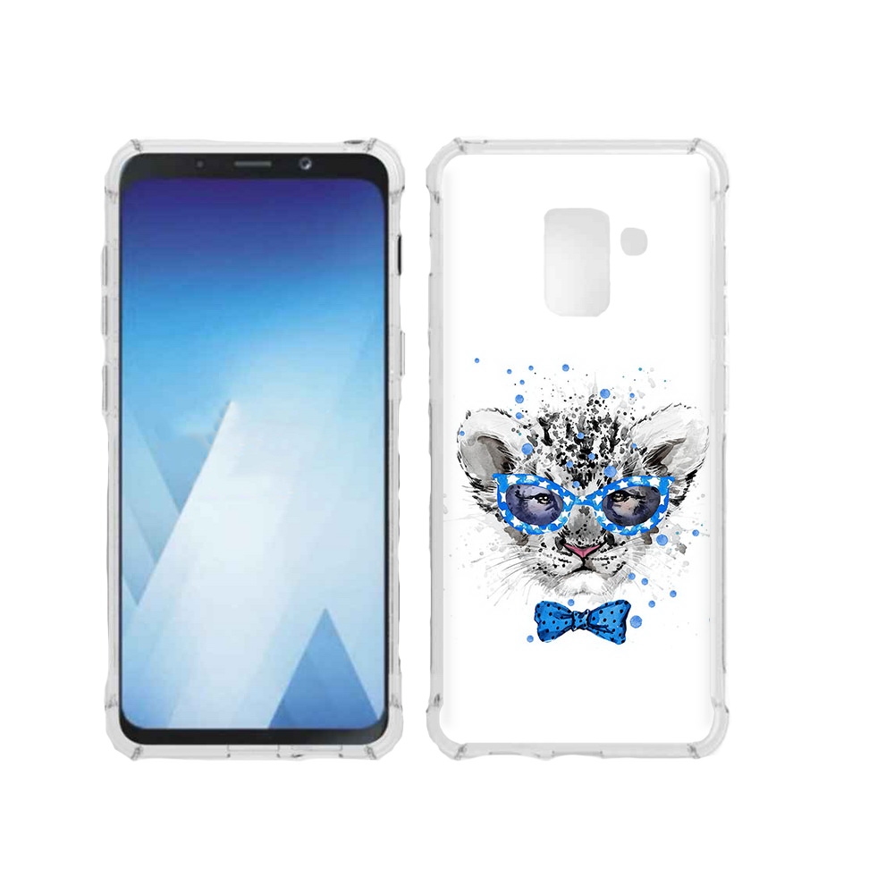 

Чехол MyPads Tocco для Samsung Galaxy A5 (2018) тигренок с бабочкой (PT95317.573.642), Прозрачный, Tocco
