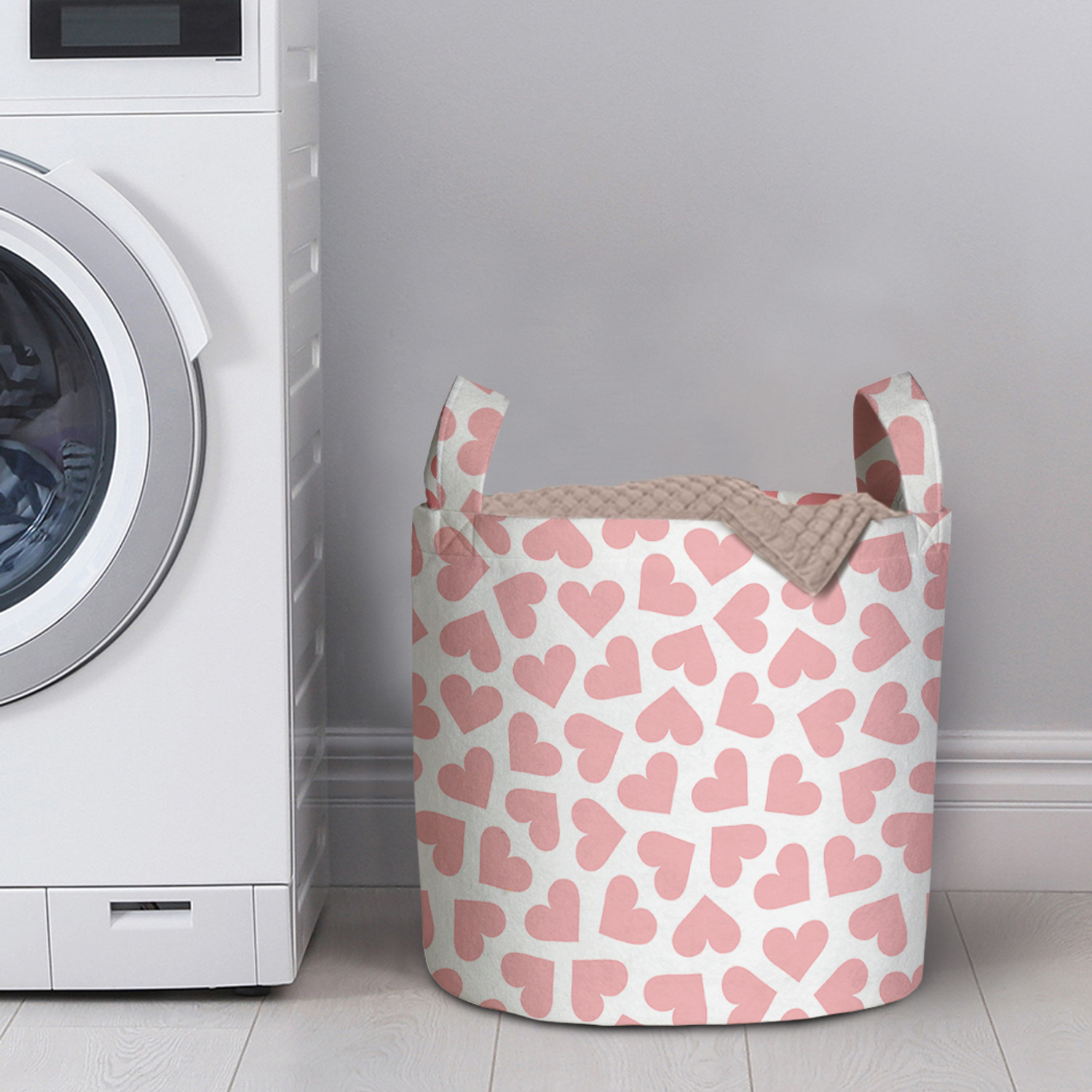 

Корзина для белья в ванную органайзер JoyArty Pink heart 35x35 см, серия 1-61