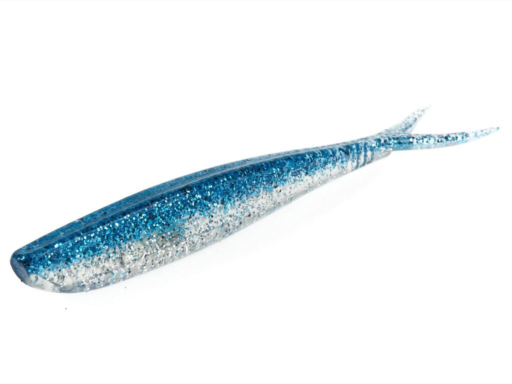 

Виброхвост LJ 3D Slick Shad-V 7" 17.8 см цвет 004 3 шт, Серебристый;голубой, Slick Shad-V