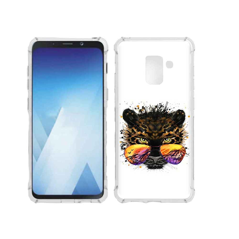 

Чехол MyPads Tocco для Samsung Galaxy A5 (2018) тропический леопард (PT95317.573.649), Прозрачный, Tocco
