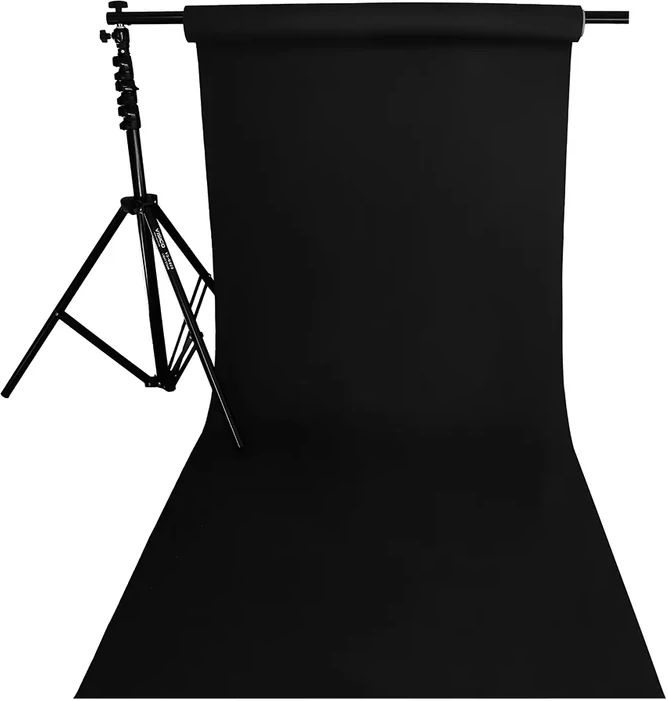 

Фон бумажный Raylab Jet Black 1,35*6м черный