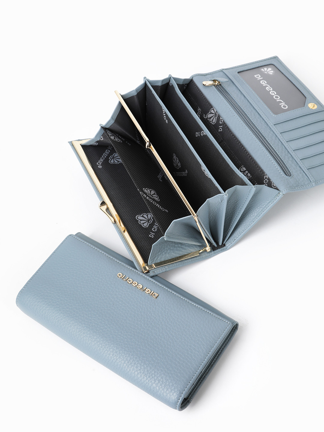 

Кошелек женский Di Gregorio 8071 n голубой, 8071 n