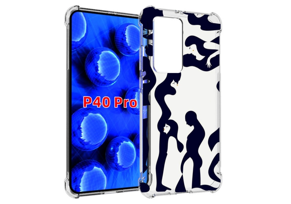 Чехол MyPads схема-пар для Huawei P40 Pro противоударный