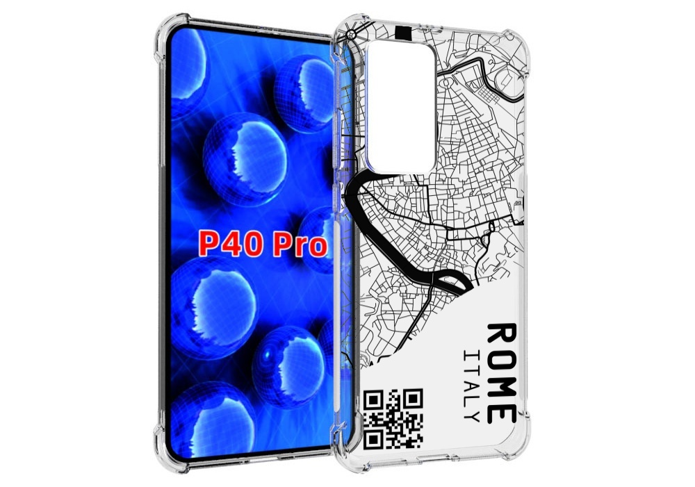 

Чехол MyPads схема-рим для Huawei P40 Pro противоударный, Прозрачный, Tocco