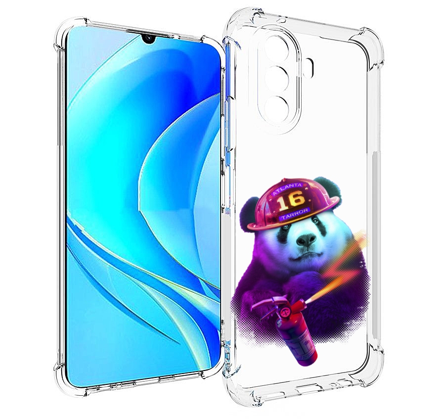 

Чехол MyPads Яркая панда детский для Huawei Nova Y70 / Nova Y70 Plus (MGA-LX9N), Прозрачный, Tocco