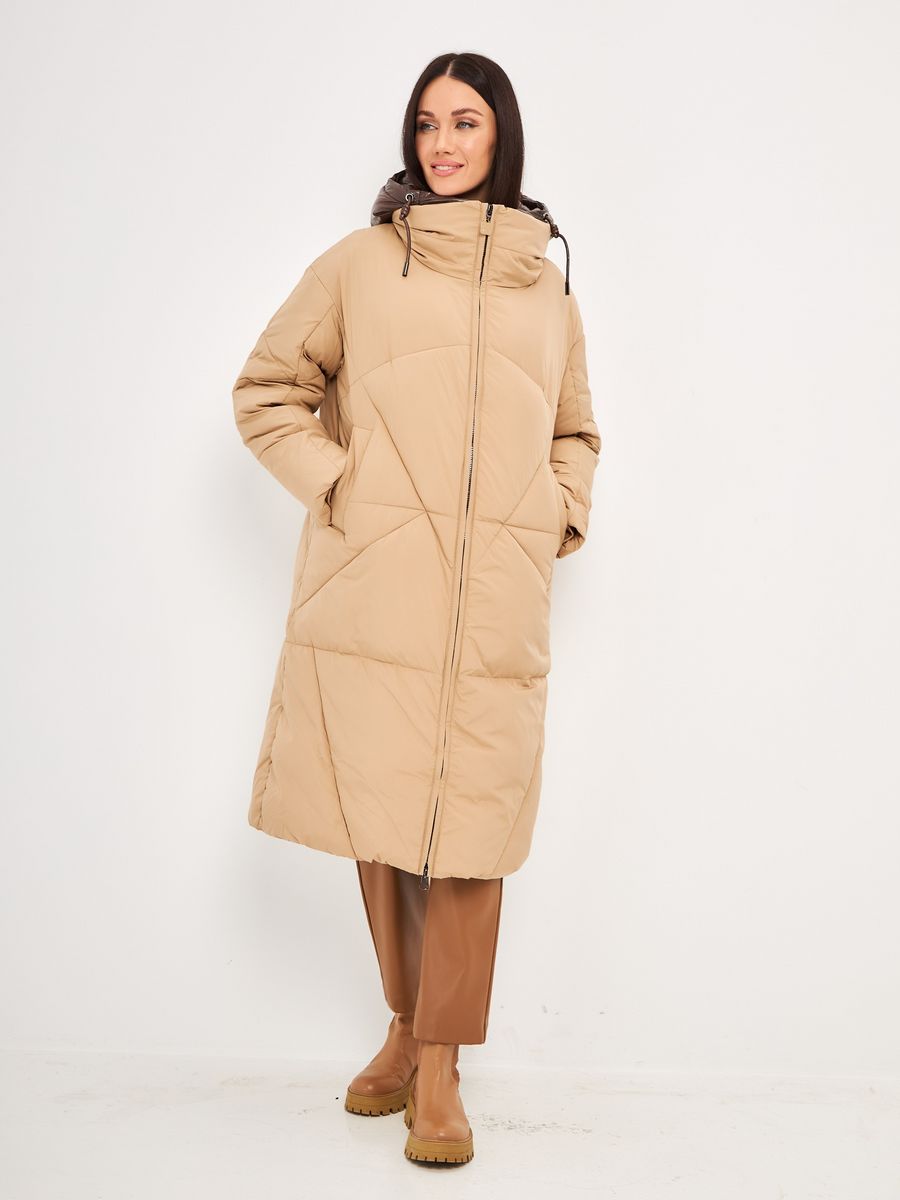 

Пальто женское LAWINTER 83164 коричневое 48 RU, Коричневый, 83164