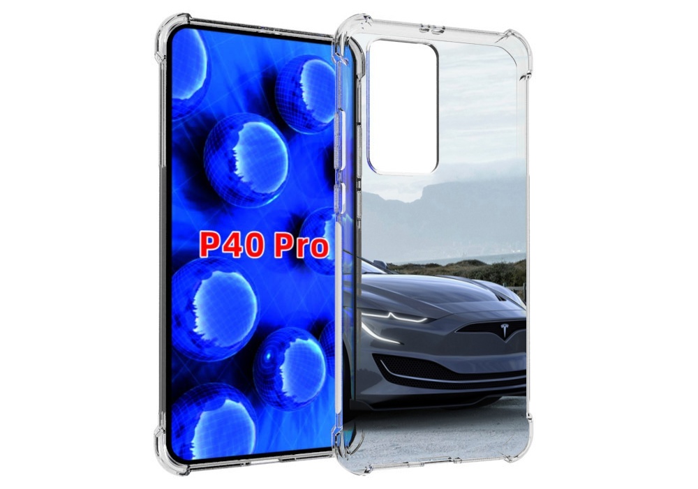 

Чехол MyPads тесла tesla 2 мужской для Huawei P40 Pro противоударный, Прозрачный, Tocco