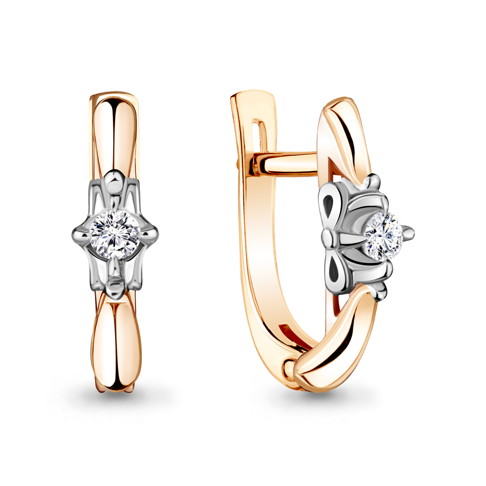 

Серьги из красного золота с бриллиантом Aquamarine Aquamarine 942540к_585_кз, 942540к_585_кз