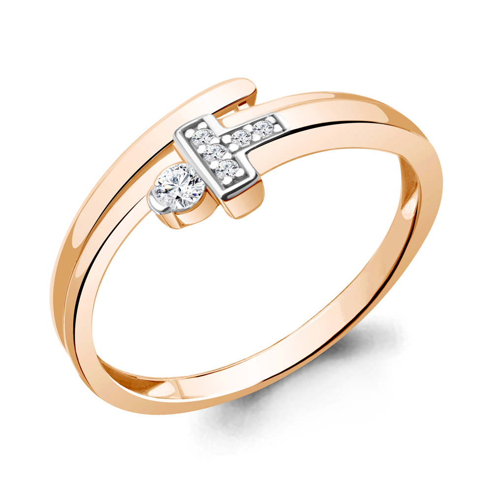 

Кольцо из красного золота с бриллиантом Aquamarine Aquamarine 964024Ак_585_кз р. 17, 964024Ак_585_кз