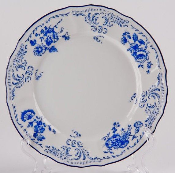 

Набор из 6-ти тарелок Бернадот Голубой узор Диаметр: 19 см