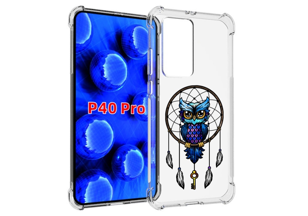 

Чехол MyPads умная-фиолетовая-сова для Huawei P40 Pro противоударный, Прозрачный, Tocco