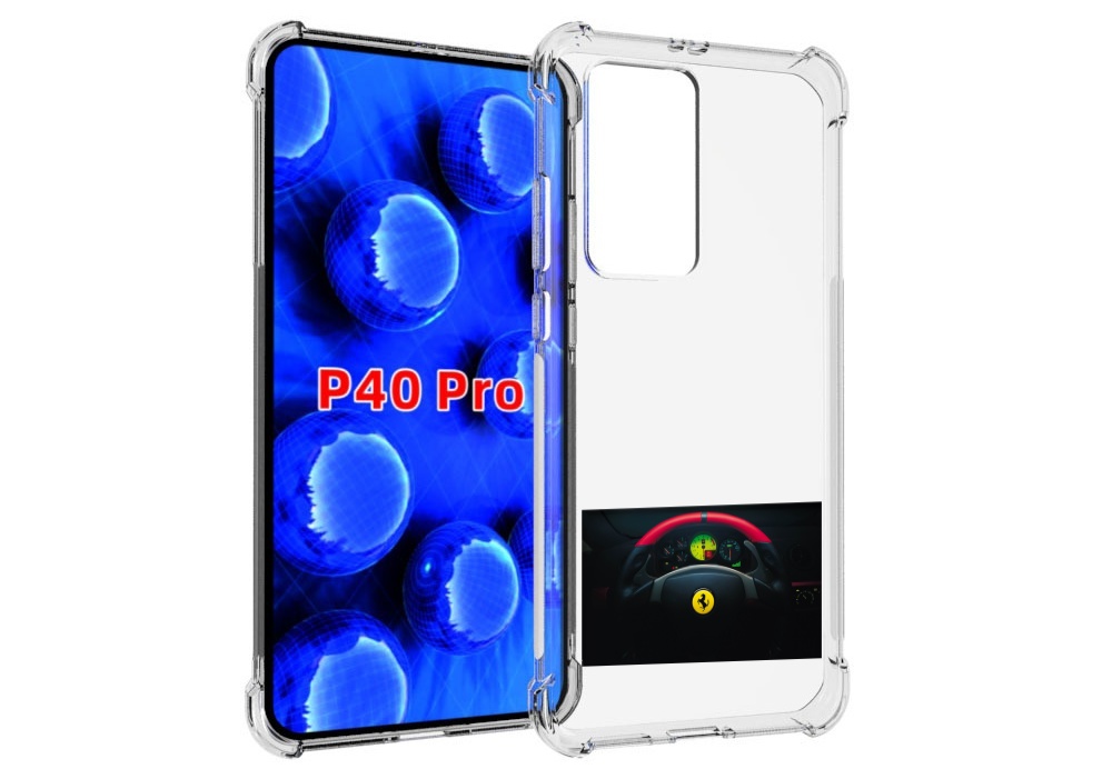

Чехол MyPads феррари ferrari 2 для Huawei P40 Pro противоударный, Прозрачный, Tocco