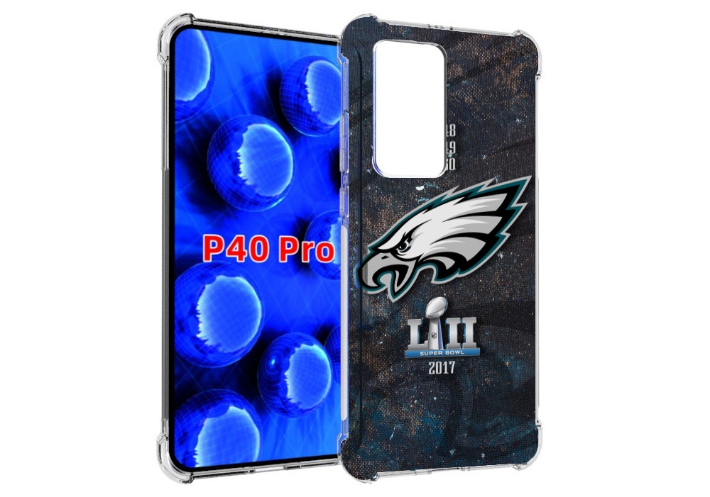 Чехол MyPads филадельвия иглс регби мужской для Huawei P40 Pro противоударный