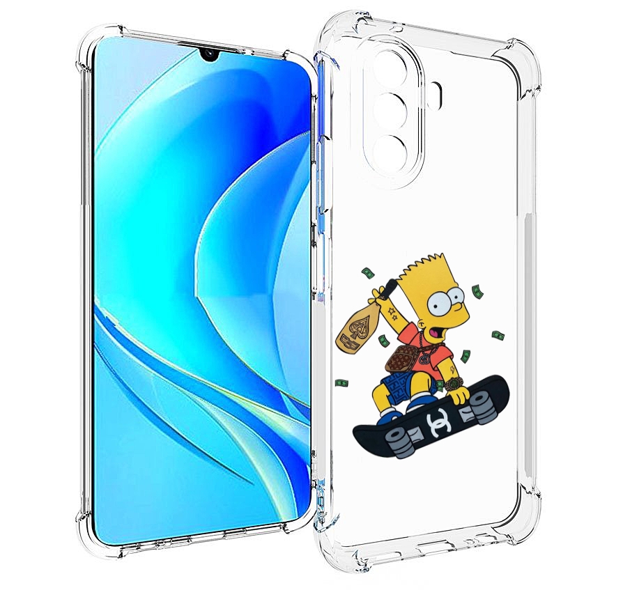 

Чехол MyPads барт-скейтер детский для Huawei Nova Y70 / Nova Y70 Plus (MGA-LX9N), Прозрачный, Tocco