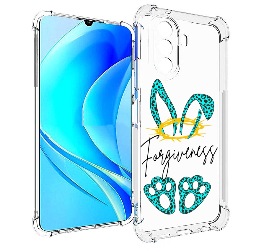 

Чехол MyPads бирюзовое лапки и ушки женский для Huawei Nova Y70 / Nova Y70 Plus, Прозрачный, Tocco