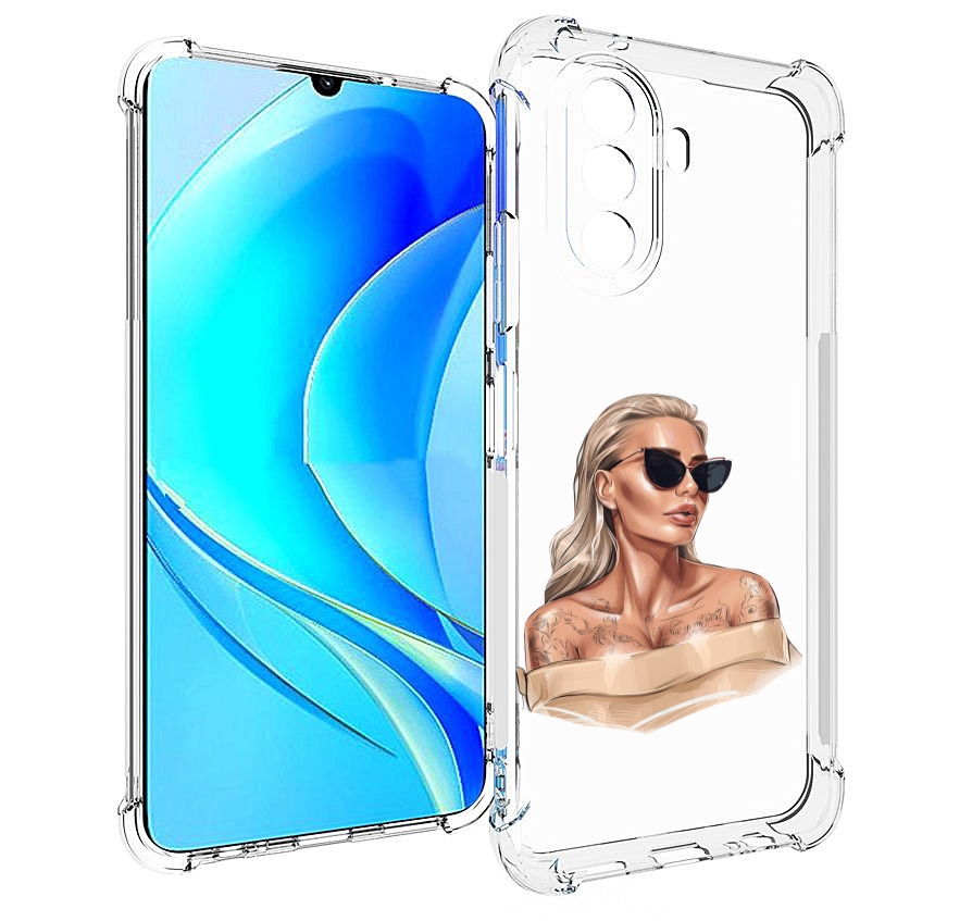 

Чехол MyPads блондинка-в-очках женский для Huawei Nova Y70 / Nova Y70 Plus (MGA-LX9N), Прозрачный, Tocco